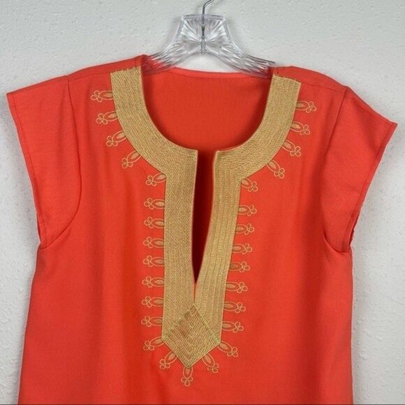 Orange and Gold Top Size Small - Picture 2 of 6